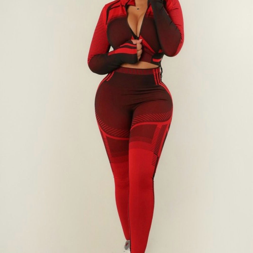 Multi Pattern Top And Legging Set. - image 1